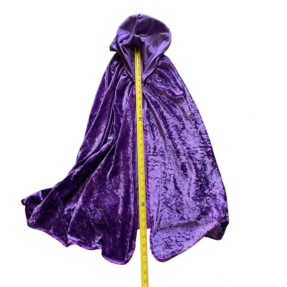 Purple‎ Velvet Hooded Kids Cape